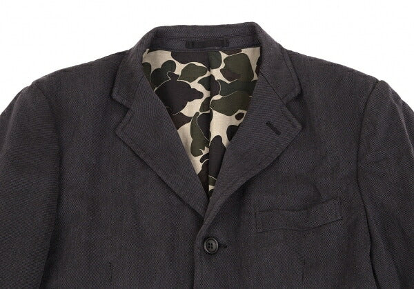 COMME des GARCONS HOMME Garment-Dyed Camo Jacket Gray Size S