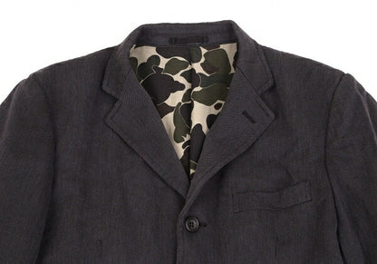 COMME des GARCONS HOMME Garment-Dyed Camo Jacket Gray Size S