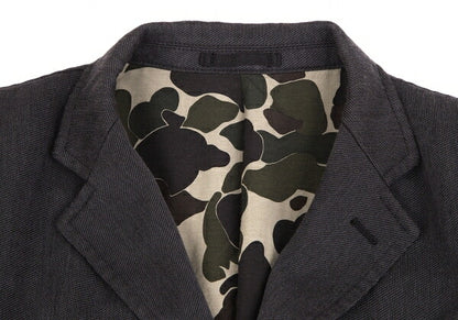 COMME des GARCONS HOMME Garment-Dyed Camo Jacket Gray Size S