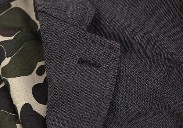 COMME des GARCONS HOMME Garment-Dyed Camo Jacket Gray Size S