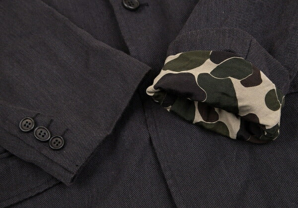 COMME des GARCONS HOMME Garment-Dyed Camo Jacket Gray Size S