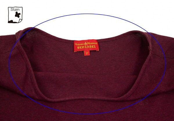 Vivienne Westwood Red Label Orb Logo Tunic Red Blouse Size 2