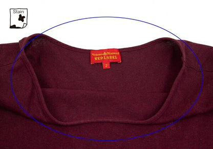 Vivienne Westwood Red Label Orb Logo Tunic Red Blouse Size 2