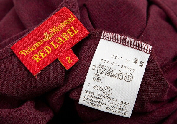 Vivienne Westwood Red Label Orb Logo Tunic Red Blouse Size 2