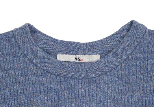 45rpm 45R 100% Cashmere Short Sleeve Knit Light Blue Size 2