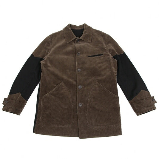 Y's for men Sleeve Switching Jacket Brown/Black Size M