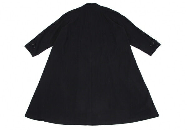 Yohji Yamamoto POUR HOMME Wool Balmacaan Coat Blue Size M