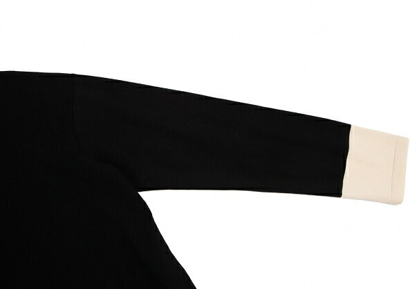 HIROKO KOSHINO Trompe L'oeil Tie Sweater Black Size 38