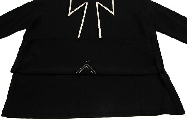 HIROKO KOSHINO Trompe L'oeil Tie Sweater Black Size 38