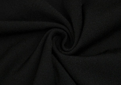 HIROKO KOSHINO Trompe L'oeil Tie Sweater Black Size 38