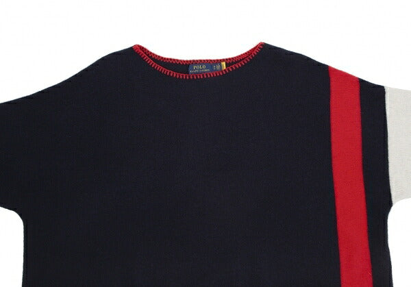 POLO RALPH LAUREN Wool Fringe Sweater Multi-Color Size XS