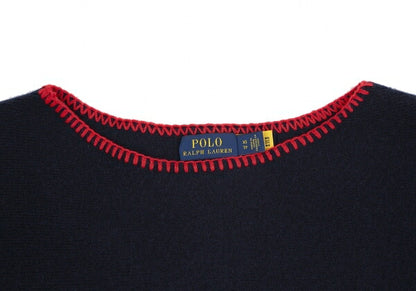 POLO RALPH LAUREN Wool Fringe Sweater Multi-Color Size XS