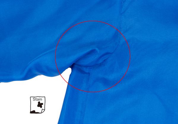 ISSEY MIYAKE Silk Asymmetric Drape Blouse Blue Size M