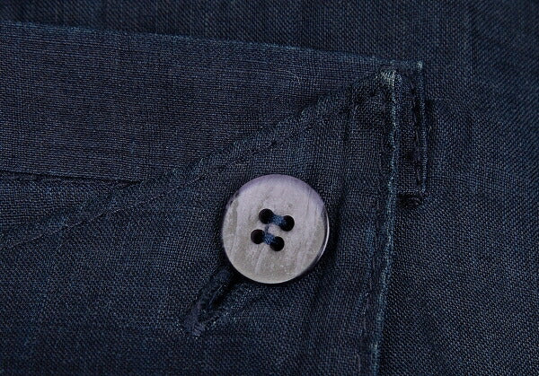 ISSEY MIYAKE Dyed Linen Sleeveless Jacket Indigo Size 9