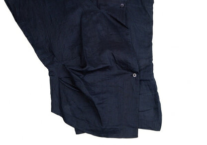 ISSEY MIYAKE Dyed Linen Sleeveless Jacket Indigo Size 9