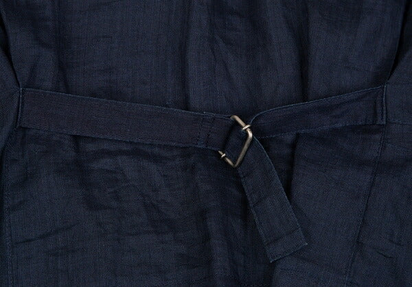 ISSEY MIYAKE Dyed Linen Sleeveless Jacket Indigo Size 9