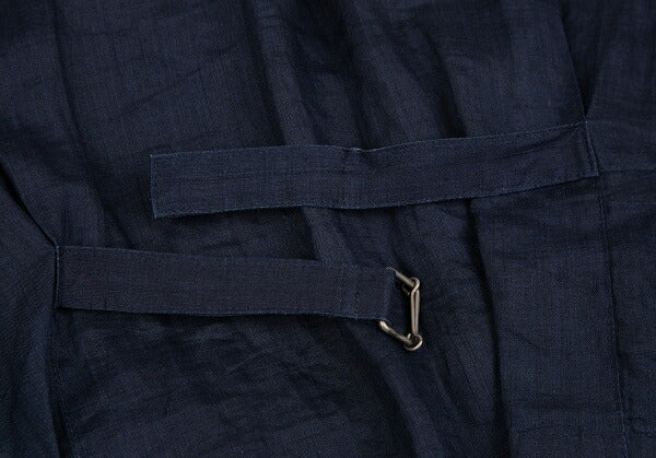 ISSEY MIYAKE Dyed Linen Sleeveless Jacket Indigo Size 9