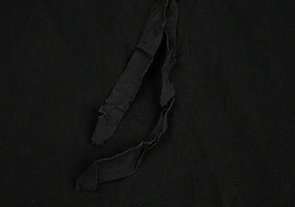 Y's Ribbon Appliqué Jersey Tunic Dress Black Size 2
