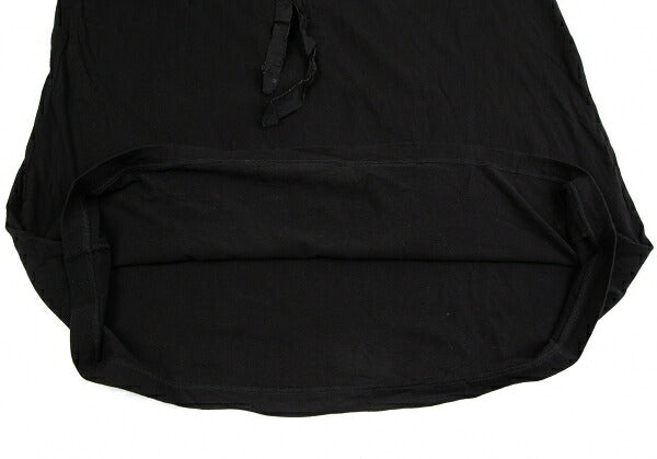 Y's Ribbon Appliqué Jersey Tunic Dress Black Size 2