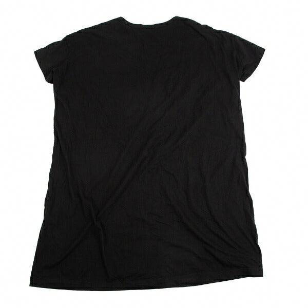 Y's Ribbon Appliqué Jersey Tunic Dress Black Size 2