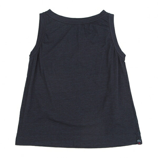 45rpm Indigo Dyed Cotton Tank Top Navy Size 3