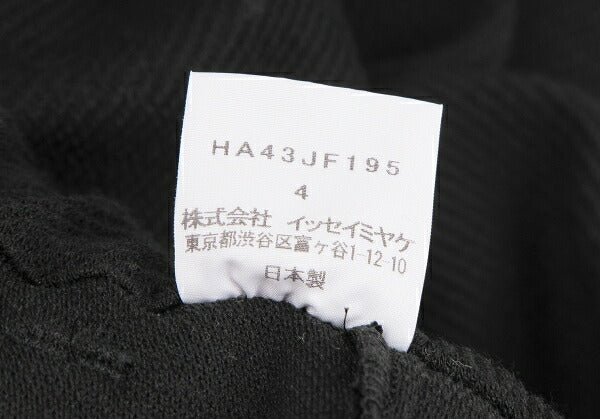 ISSEY MIYAKE HaaT Poly Acrylic Straight Pants Black Size 4
