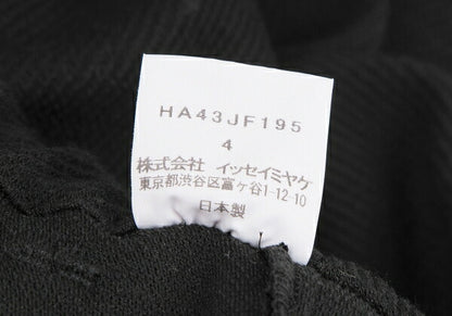 ISSEY MIYAKE HaaT Poly Acrylic Straight Pants Black Size 4