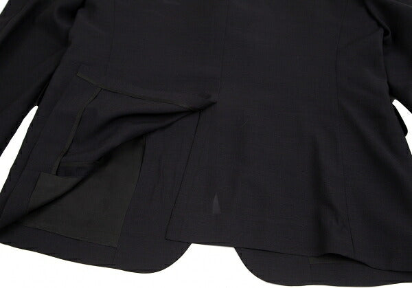 ISSEY MIYAKE MEN Wool Waist Dart Jacket Black Size 4