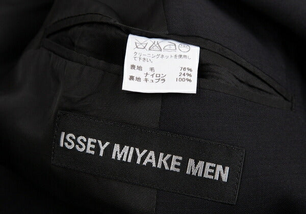 ISSEY MIYAKE MEN Wool Waist Dart Jacket Black Size 4