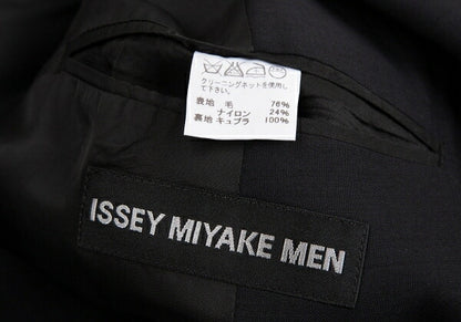 ISSEY MIYAKE MEN Wool Waist Dart Jacket Black Size 4