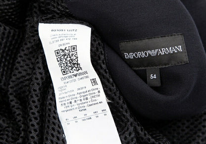 EMPORIO ARMANI Stretch Mesh Lined Jacket Blue Size 54
