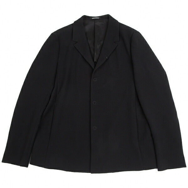 EMPORIO ARMANI Poly Snap Button Jacket Black Size 56