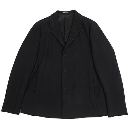 EMPORIO ARMANI Poly Snap Button Jacket Black Size 56