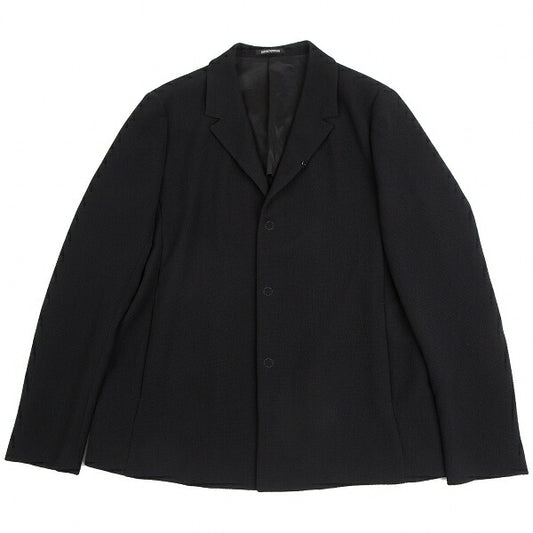 EMPORIO ARMANI Poly Snap Button Jacket Black Size 56