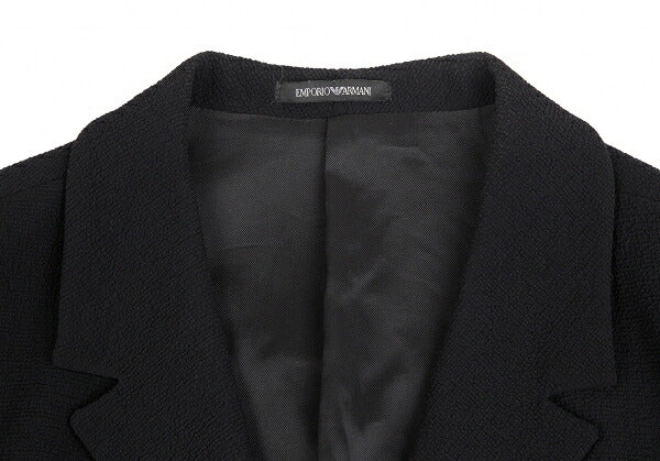 EMPORIO ARMANI Poly Snap Button Jacket Black Size 56