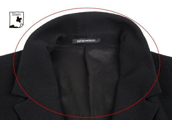 EMPORIO ARMANI Poly Snap Button Jacket Black Size 56