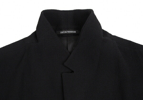 EMPORIO ARMANI Poly Snap Button Jacket Black Size 56