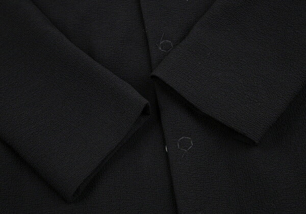 EMPORIO ARMANI Poly Snap Button Jacket Black Size 56