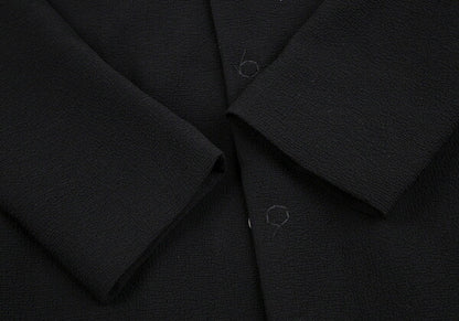 EMPORIO ARMANI Poly Snap Button Jacket Black Size 56