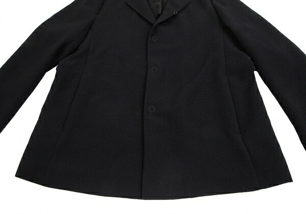 EMPORIO ARMANI Poly Snap Button Jacket Black Size 56