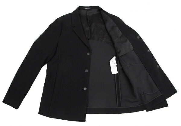 EMPORIO ARMANI Poly Snap Button Jacket Black Size 56