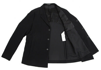 EMPORIO ARMANI Poly Snap Button Jacket Black Size 56