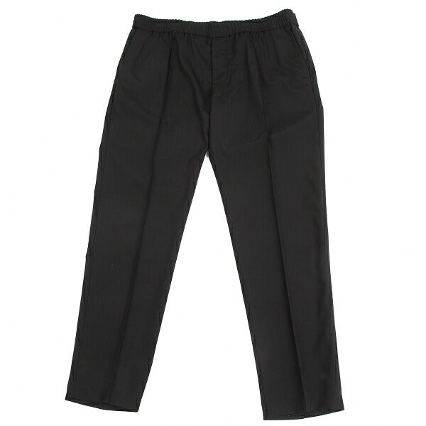 EMPORIO ARMANI Wool Blend Stretch Center Pants Black Size 54