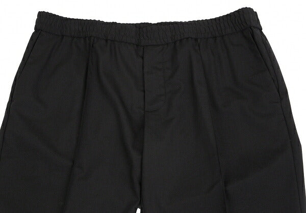 EMPORIO ARMANI Wool Blend Stretch Center Pants Black Size 54