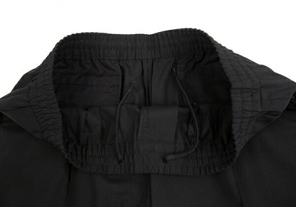 EMPORIO ARMANI Wool Blend Stretch Center Pants Black Size 54