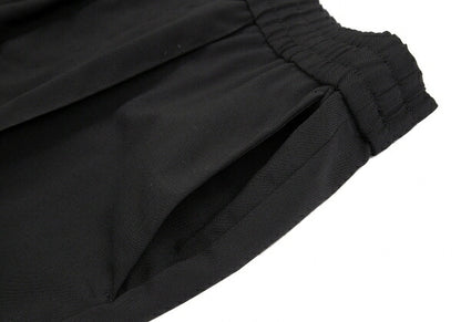 EMPORIO ARMANI Wool Blend Stretch Center Pants Black Size 54