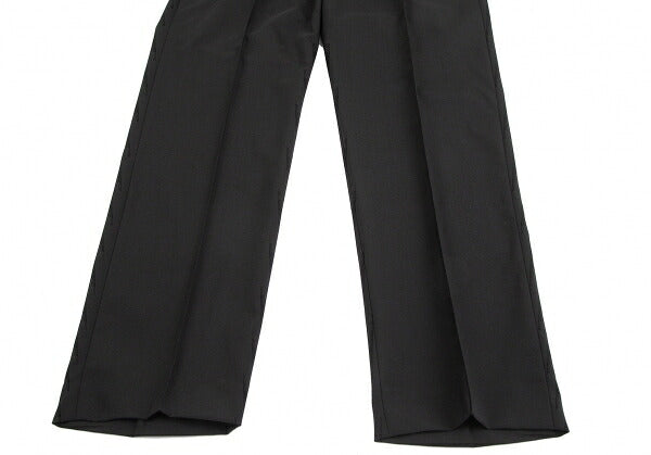 EMPORIO ARMANI Wool Blend Stretch Center Pants Black Size 54