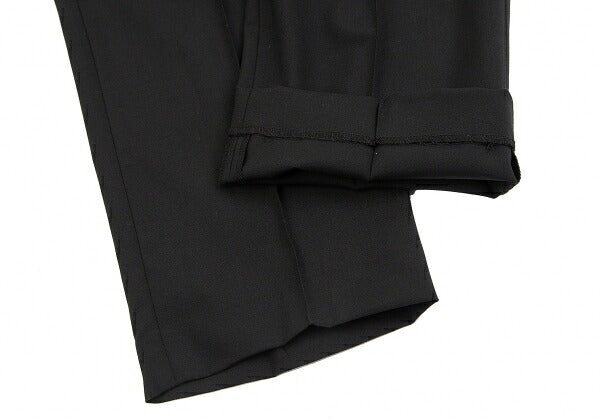EMPORIO ARMANI Wool Blend Stretch Center Pants Black Size 54
