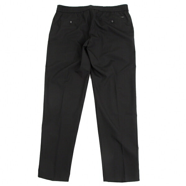 EMPORIO ARMANI Wool Blend Stretch Center Pants Black Size 54