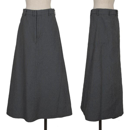 COMME des GARCONS Back Tuck Design Stripe Skirt Gray Size M